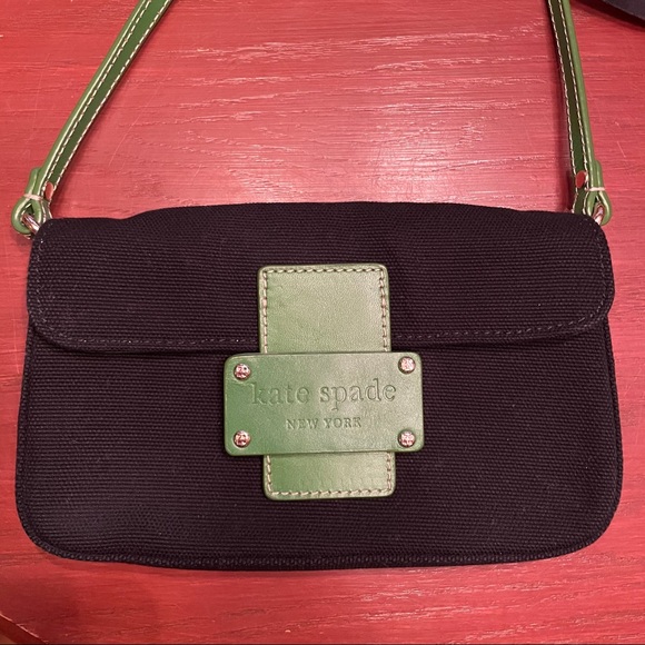 Kate Spade Navy/Green Shoulder Bag - Picture 3 of 4
